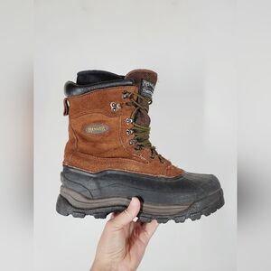 Men's Ranger Brown and Black Outdoor Snow Boots, Size 9